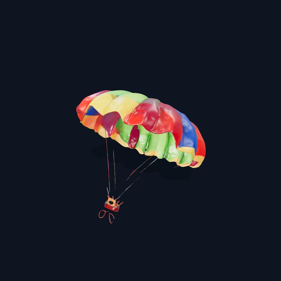Colorful Parachute D Model Pack